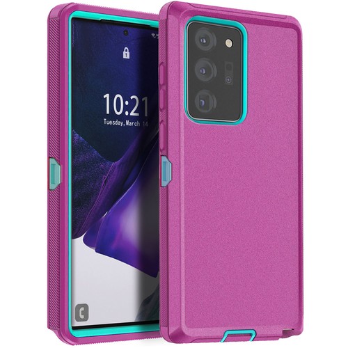 For Samsung Galaxy Note 20/20 Ultra 5G Heavy Duty Hybrid Rubber Phone Case Cover - Picture 49 of 54
