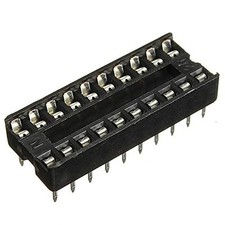 20PCS 20pin DIP IC Socket Adaptor Solder Type Socket Pitch Dual Wipe Contact 