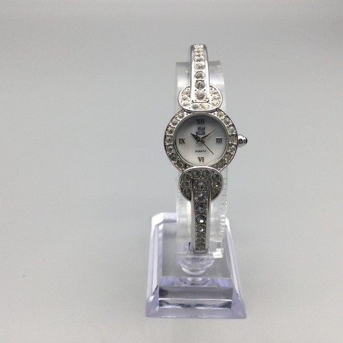 Nolan Miller Bling Watch Women 17mm Crystal MOP Dial New Battery 7.25" - Picture 2 of 14