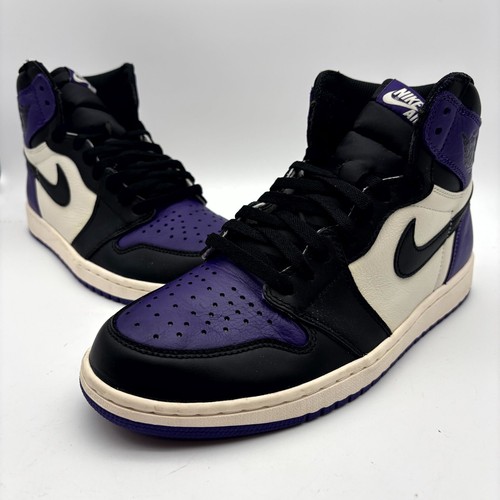 Nike Air Jordan 1 Retro High OG Court Purple Shoes Size 10.5 Men's 555088-501 - Picture 6 of 11