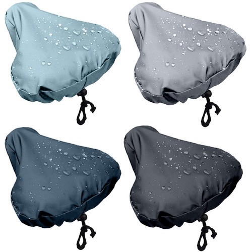 Protective Bike Seat Rain Cover Dust Bicycle Saddle Plastic Elastic Black Unisex - Picture 2 of 16
