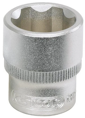 911.3817 Douille F6 3/8" 17 mm CHROMEmat