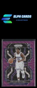 2021-22 Panini Prizm #312 Davion Mitchell Purple Wave