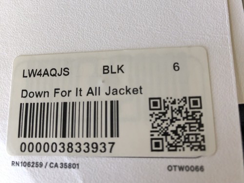 lululemon Down For It All Down Jacket 700 Fill Size 6 Black - Picture 10 of 12