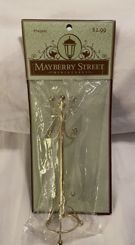 Dollhouse Miniatures Coat Tree "Brass"