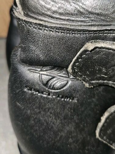Stivali uomo Space Time Combat Rocker Punk fibbia zip davanti taglia 7 uomo 9 donna - Foto 3 di 11
