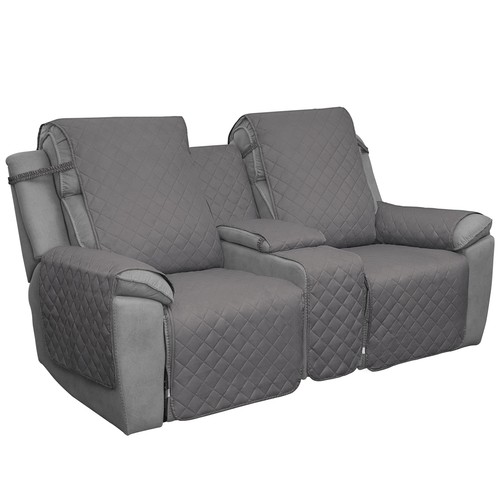 Loveseat Recliner Cover with Console Reversible Couch Cover for Living Room S... - Bild 1 von 8