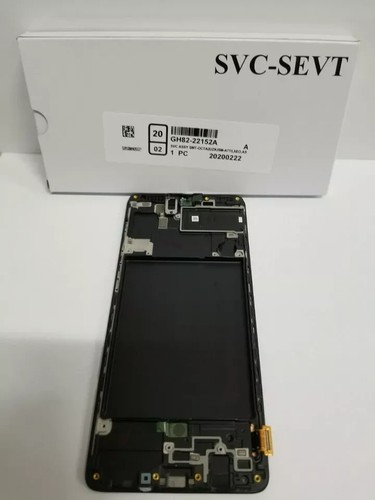 Samsung Galaxy A71 A715 OLED LCD Screen Touch Screen Digitizer + Frame Black NEW - Picture 2 of 5