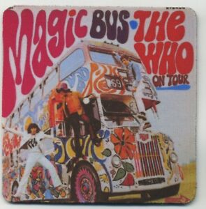 Classic Rock Record Album Cover  COASTER The Who on Tour Magic Bus