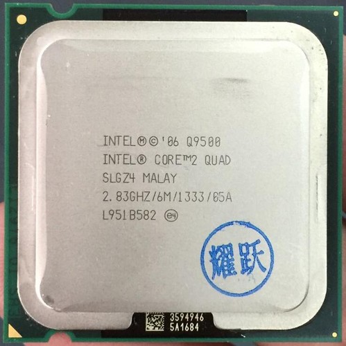 Intel Core 2 Duo Q9500 / 2.83GHz 6MB 1333MHz (SLGZ4) 775 Desktop CPU Processor - Picture 2 of 3