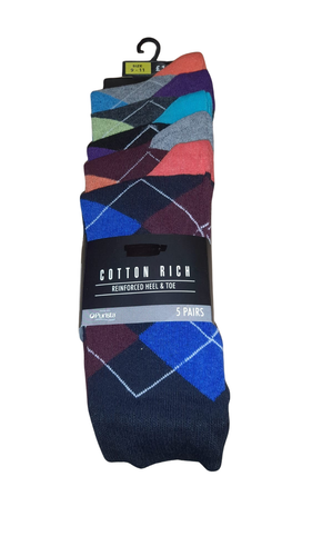 Herren 5 Paar baumwollreiche Socken verstärkter Absatz Zehenpartie Top Store UVP £12 nächster Tag - Bild 11 von 40