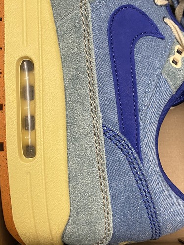 Nike Air Max 1 Premium Dirty Denim Talla UK 14 EU 49.5 US 15 Nuevo En Caja DV3050-300 - Imagen 9 de 12