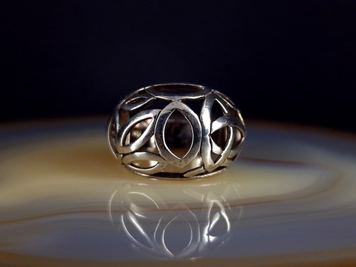 Ring Silber 925 offen 19,8 mm - extravagant & auffallend hübsch  - Bild 2 von 5