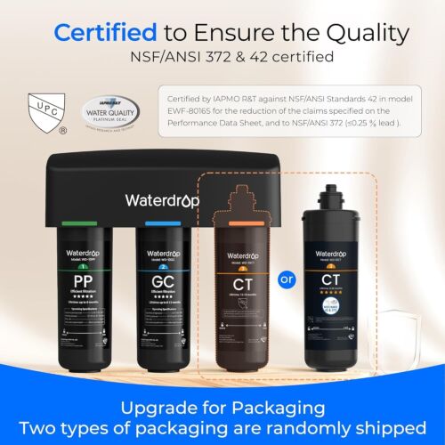 Waterdrop TSA Untertisch Wasserfiltersystem,3-stufige 0,5 Mikron Wasserfilter - Bild 5 von 8