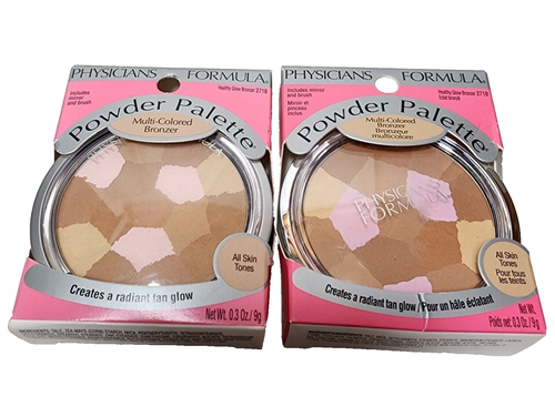 2pk Physicians Formula 2718 Powder Palette Multicolored Bronzer Glow Bronzer - Picture 5 of 5