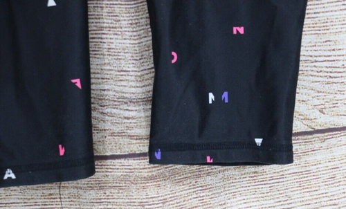 Under Armour Heat Gear Girls Youth Size Large Crop Dri Fit Athletic Leggings BK - Picture 4 of 8