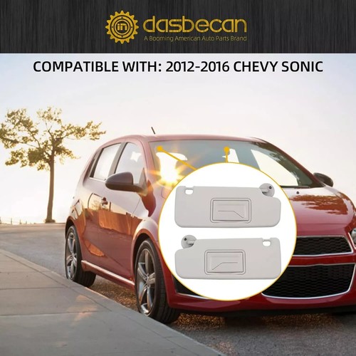 Pare soleil gauche conducteur et droit passager compatible avec Chevrolet Sonic 2012-20 - Photo 5/7