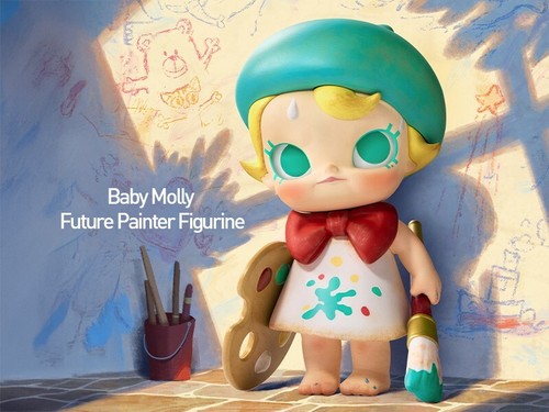 POP MART Baby Molly Future Painter BIG SIZE Unopened Figure H190mm JAPAN - Picture 2 of 6