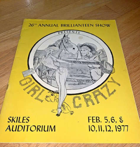 1977 Brillianteen McGaw YMCA Souvenir Program GIRL CRAZY Evanston Illinois  - Picture 1 of 12