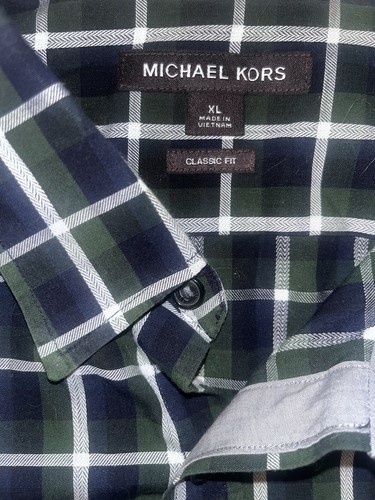 Camisa Para Hombre Michael Kors Calce Clásico Botón Manga Larga Talla XL - Imagen 11 de 18