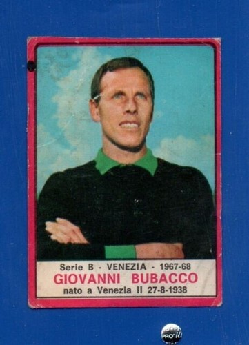 FIGURINA CALCIATORI PANINI 1967/68 GIOVANNI BUBACCO REC/REMOVED - Imagen 1 de 2