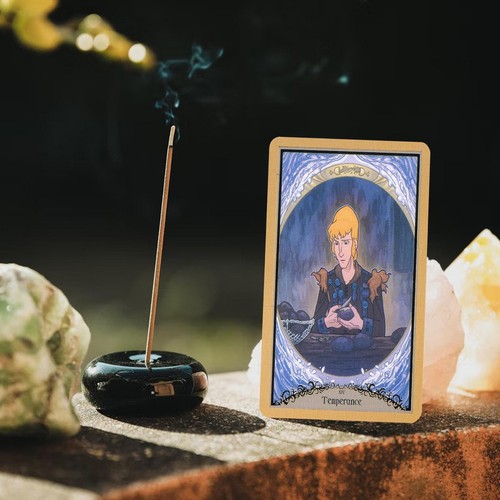 Rare Tarot The Last Unicorn Cartoon Movie Pocket Deck Cards Retro Oracle Fan New - Picture 6 of 12