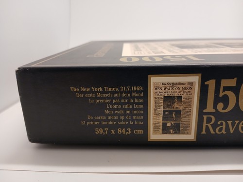 Ravensburger Men Walk on Moon, The New York Times 1500 Pcs Facsimile - Foto 2 di 3