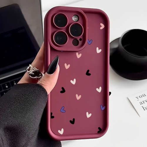 Funda para iPhone 16 15 Pro Max 14 13 12 11 Xs XR Silicona Antigolpes Corazón Cubierta - Imagen 21 de 21