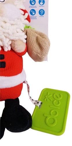 Dolce Father Christmas Baby Infant Plush Toy Teether Developmental Santa Claus - Picture 3 of 6
