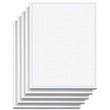 GRAPH PAPER Quadrille Grid Blueprint 5 Pads 50 Sheets Per Pad NEXT DAY LABELS 