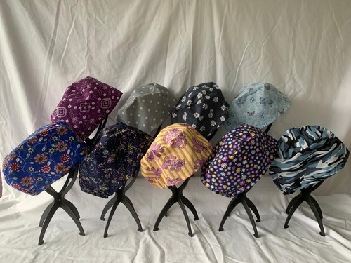 Unisex smock style scrub cap/theatre hats (nurse, doctors, chef, vet, dentist) - Picture 72 of 98