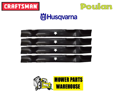 4 AYP 3 IN 1 HUSQVARNA POULAN MULCHING MOWER BLADES 42