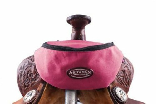 Showman Nylon Insulated Trail Horn Bag POUCH SACK w Pocket Western Saddle Bags - Picture 7 of 28