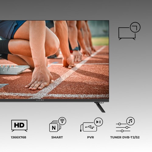 Kiano 32" LED HD Smart TV DVB-T2/S2 Android WLAN USB HDMI CI+ Metallrahmen Hotel - Bild 13 von 16