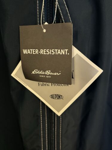 Eddie Bauer Midweight Water Resistant Jacket Dark Blue w/ Hood XXL - Picture 4 of 16