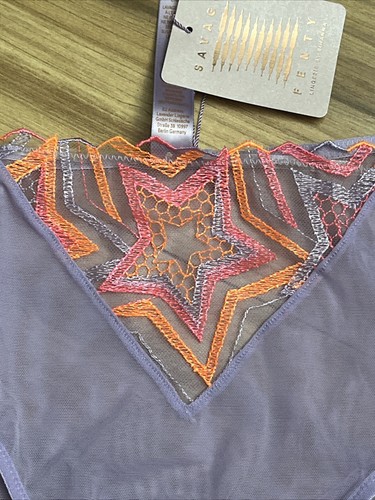Bragas Sexy SAVAGE X FENTY DE RIHANNA MALLA VIOLETA Y ESTRELLA Talla 2X talla grande NUEVAS - Imagen 2 de 4