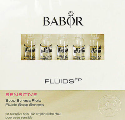Babor Sensitive Stop Stress Fluid 7 Ampoules 1/16oz(2ml) Each Brand New