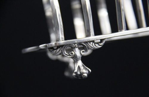 19th Century Antique LEE & WIGFULL Silver Plated Gothic Style Toast Rack - Picture 8 of 10