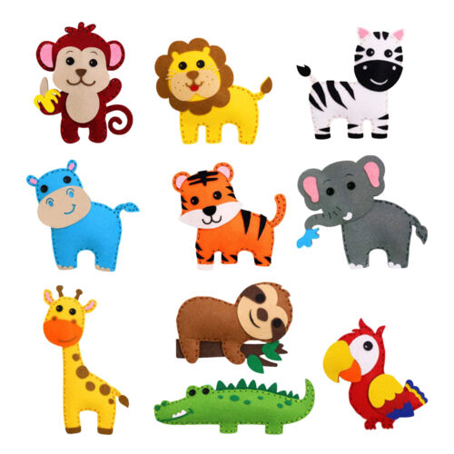 Kids Felt Sewing Kit Sewing Kits Felt Animals Children Birthday Gifts - Picture 14 of 17