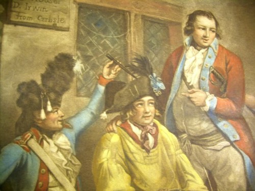 2 ANTIQUE Embellished Colonial Mezzotint Art Prints GEORGE MORELAND Americana - Picture 8 of 12