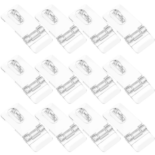12 Sets Acrylic Bag Lock Buckle Jewlery Box Jewelry Hasp Clear Latches