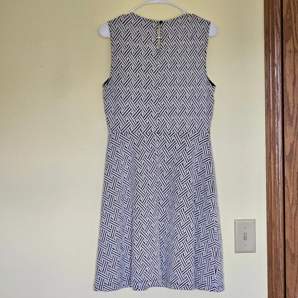 VETEMENTS Abito donna Merona bianco e nero fantasia media corpore capsule business