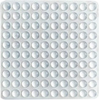 Clear Adhesive Bumper Pads- Sound Dampening Transparent Rubber Feet for Cabinet 