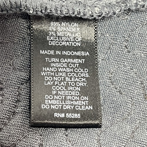 Canotta EXPRESS grigio argento paillettes spaghetti cinturino aderente Cami Peplum Small Club - Foto 12 di 16