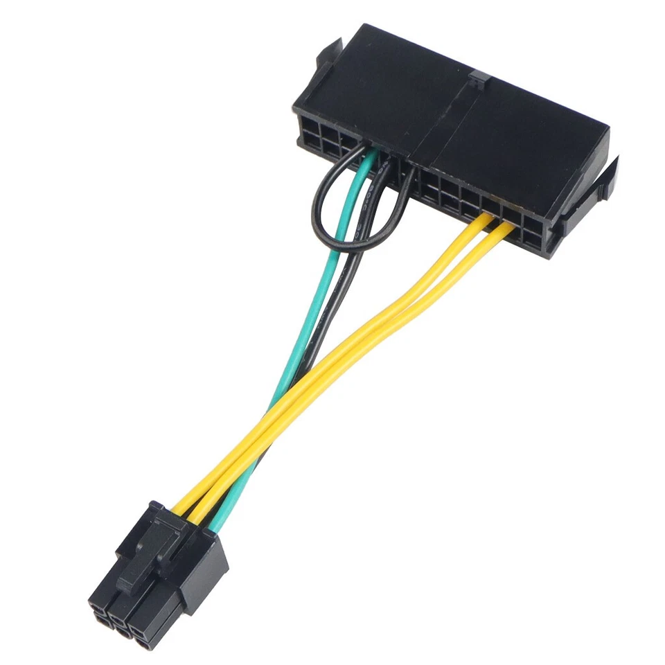 ATX 24Pin to 6Pin Power Supply Cable Cord For Lenovo DELL 24p to 6p 18AWG Wire - Image 3 of 4