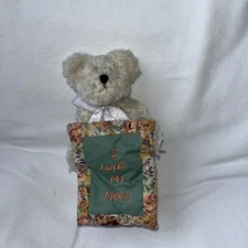 Boyds Bears Plush Carrie N. Lotsalove TJs Best Dressed I Love My Mom Quilt Stand