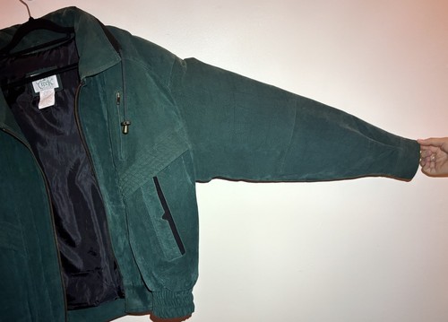 Vintage Echtleder Ash Creek Trading Bomberjacke Herren Large 1900’s - Bild 19 von 24