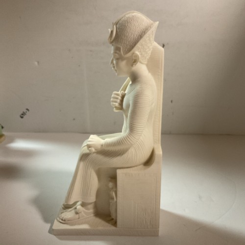 Vtg Egyptian Pharaoh Statue Sculpture King Ramses II From Italy Signed Gianelli - Picture 2 of 6