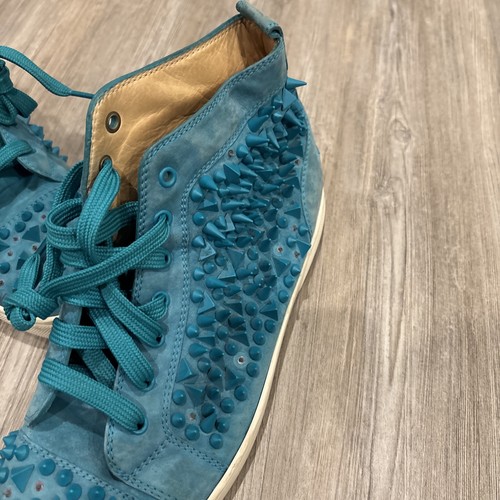 Gr. 43,5EU/10,5US Christian Louboutin High Top Spike Sneaker getragen Mängel ohne Karton - Bild 13 von 16