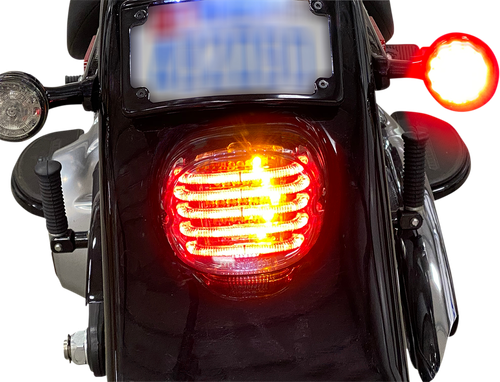 Custom Dynamics Red LED Integrated Turn Signal Taillight 1999-24 Harley Davidson - Picture 1 of 2